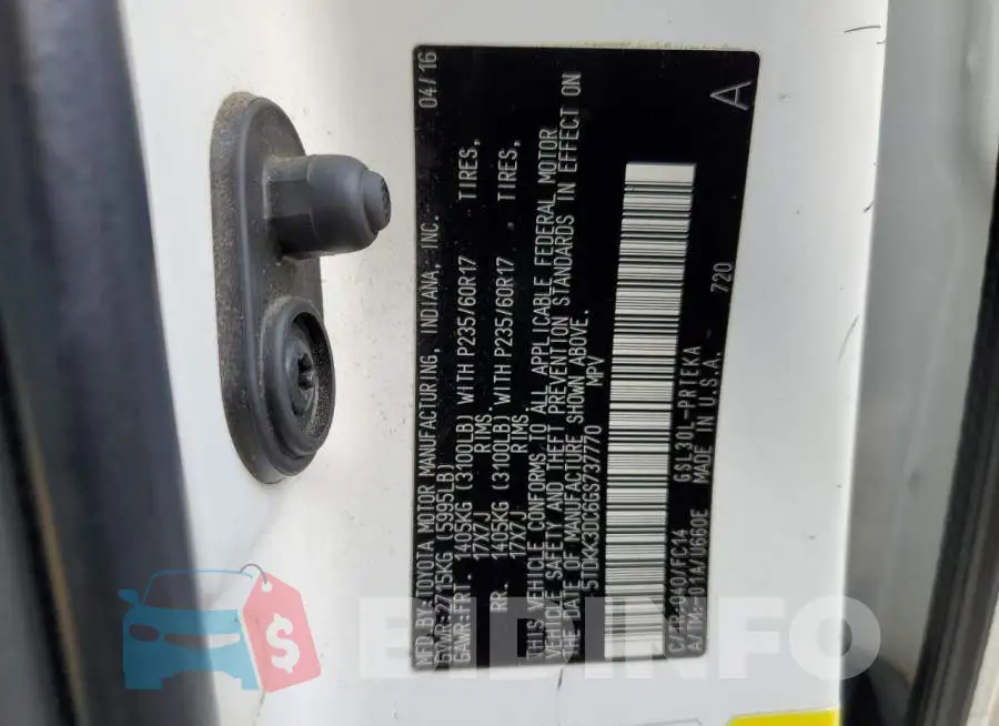 5TDKK3DC6GS737770 Photo# 12