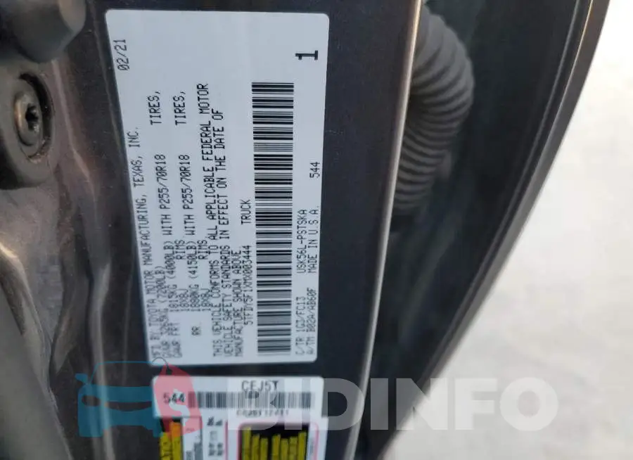5TFDY5F1XMX003444 Photo# 12