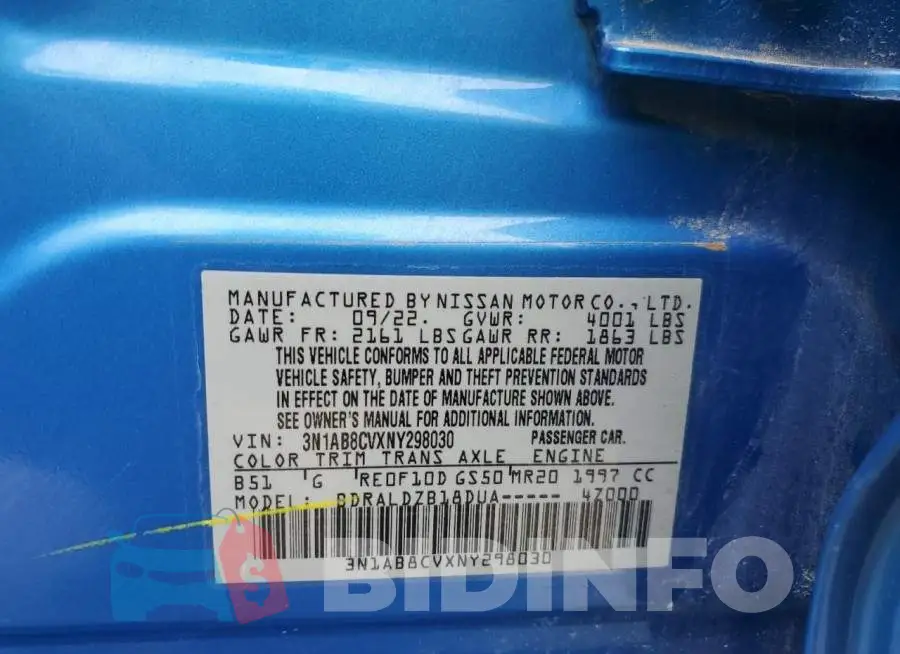 3N1AB8CVXNY298030 Photo# 13