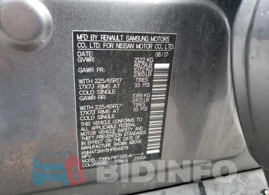 KNMAT2MV5HP614879 Photo# 12