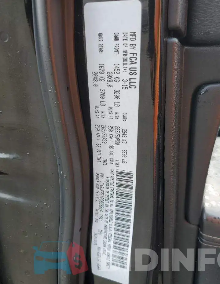 1C4RJFBG1FC828874 Photo# 12