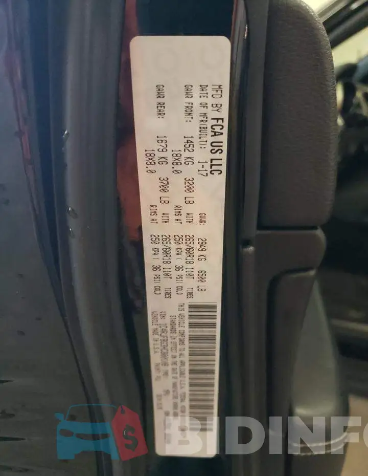 1C4RJFBG3HC800108 Photo# 13
