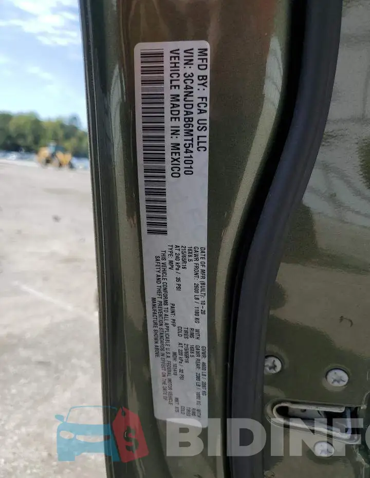 3C4NJDAB6MT541010 Photo# 13