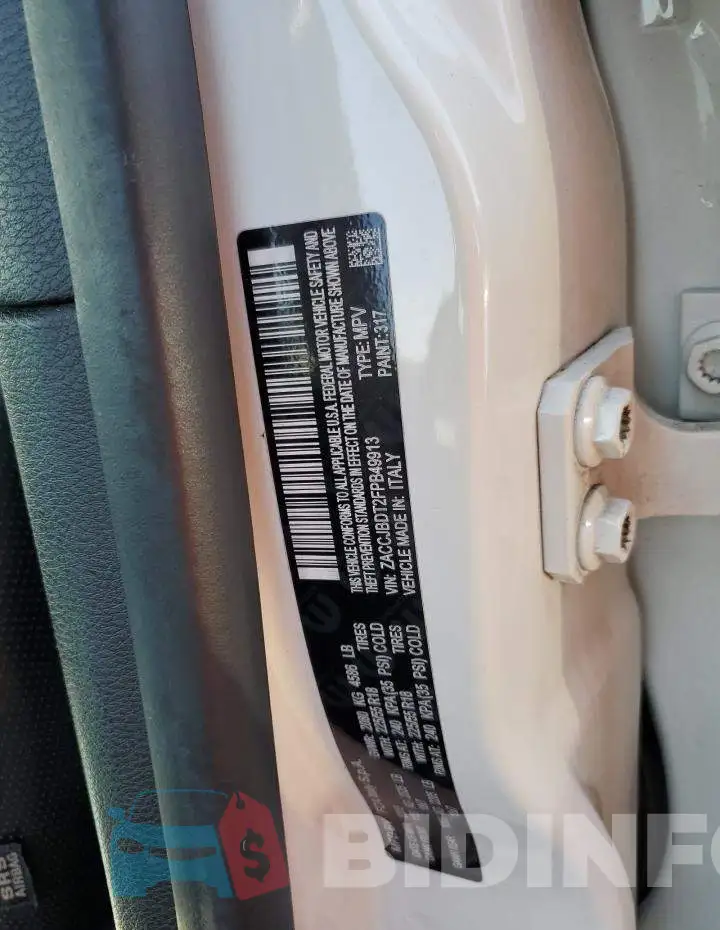 ZACCJBDT2FPB49913 Photo# 12