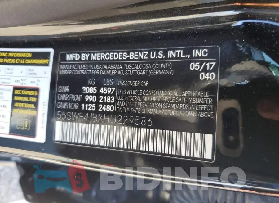 55SWF4JBXHU229586 Photo# 12
