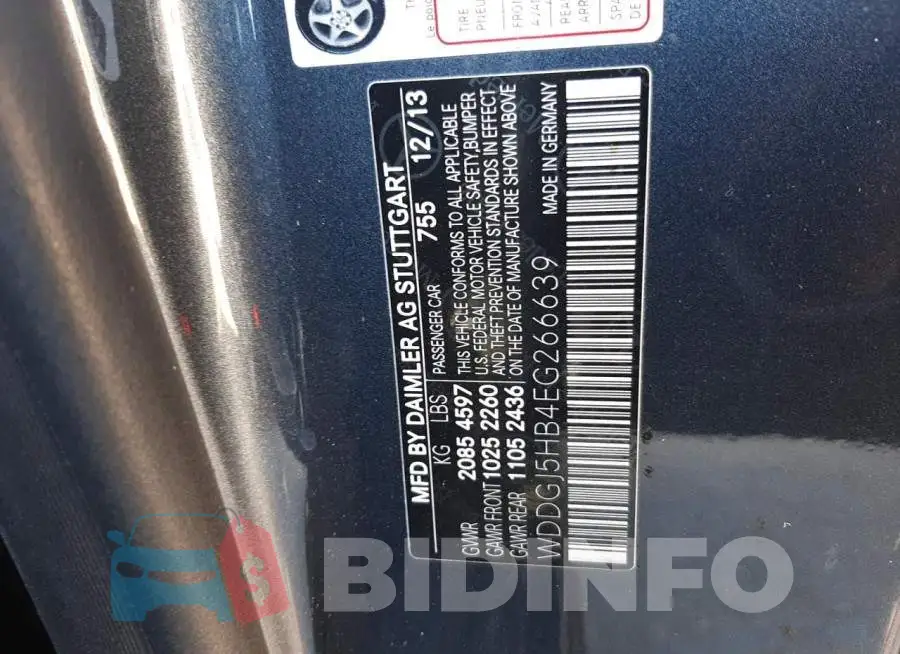 WDDGJ5HB4EG266639 Photo# 12
