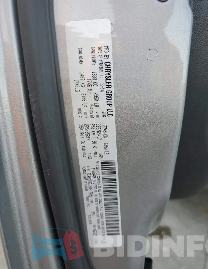 2C4RDGBG1FR517000 Photo# 13