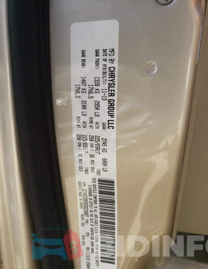 2C4RDGBG5ER223887 Photo# 14