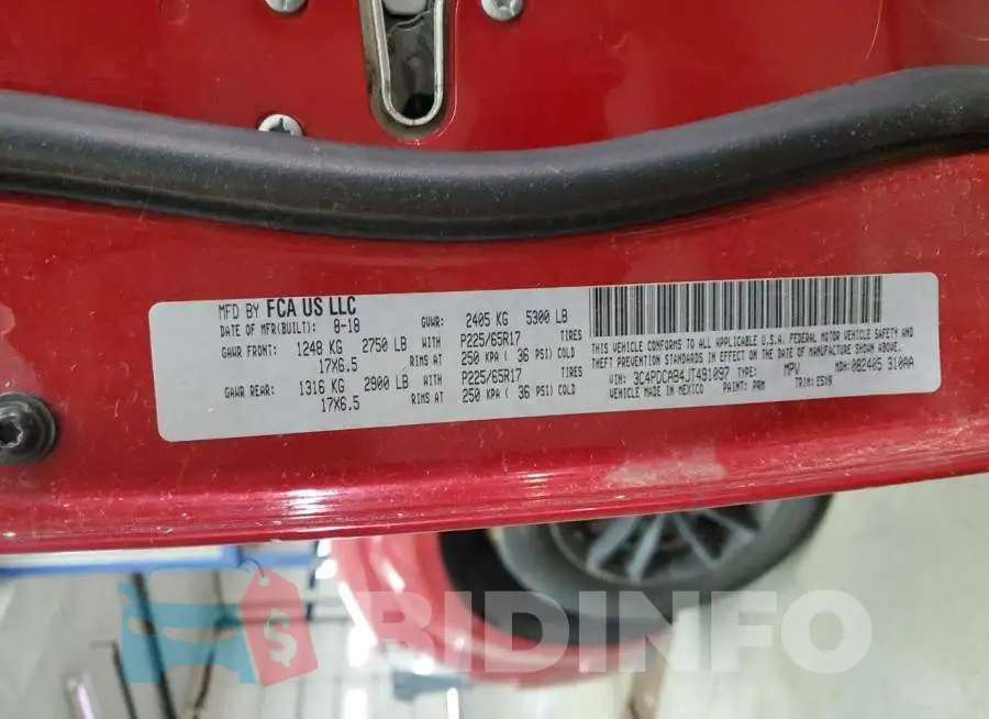 3C4PDCAB4JT491097 Photo# 13