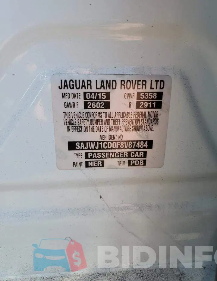 SAJWJ1CD0F8V87484 Photo# 12