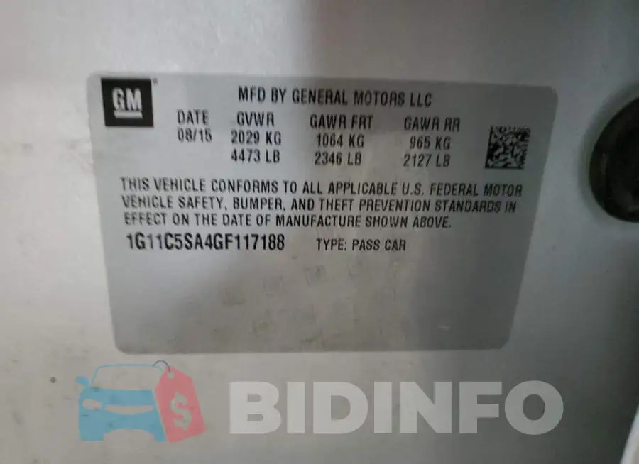 1G11C5SA4GF117188 Photo# 12