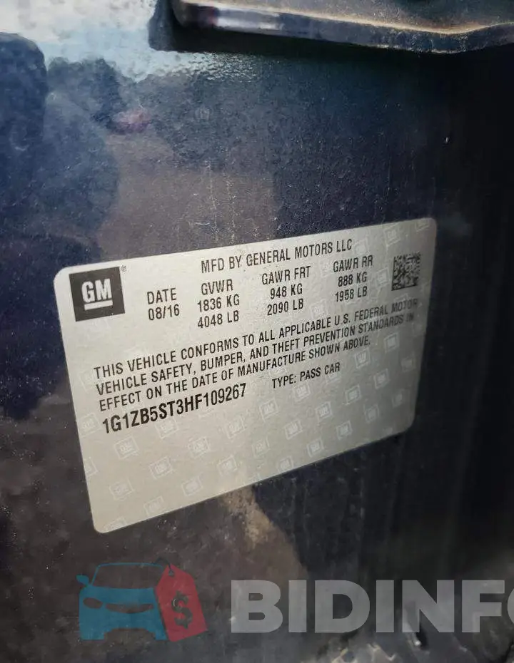 1G1ZB5ST3HF109267 Photo# 13