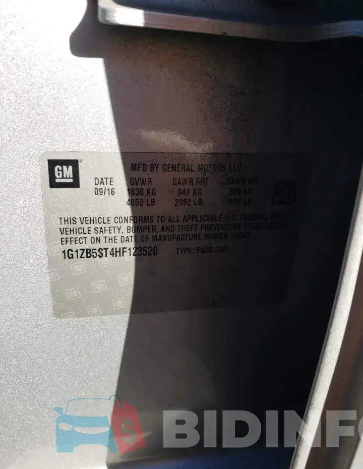 1G1ZB5ST4HF123520 Photo# 12