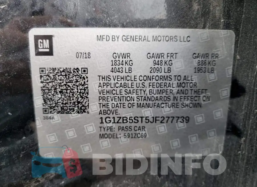 1G1ZB5ST5JF277739 Photo# 13