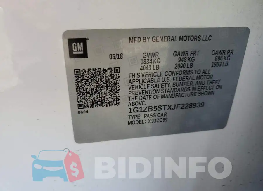 1G1ZB5STXJF228939 Photo# 12