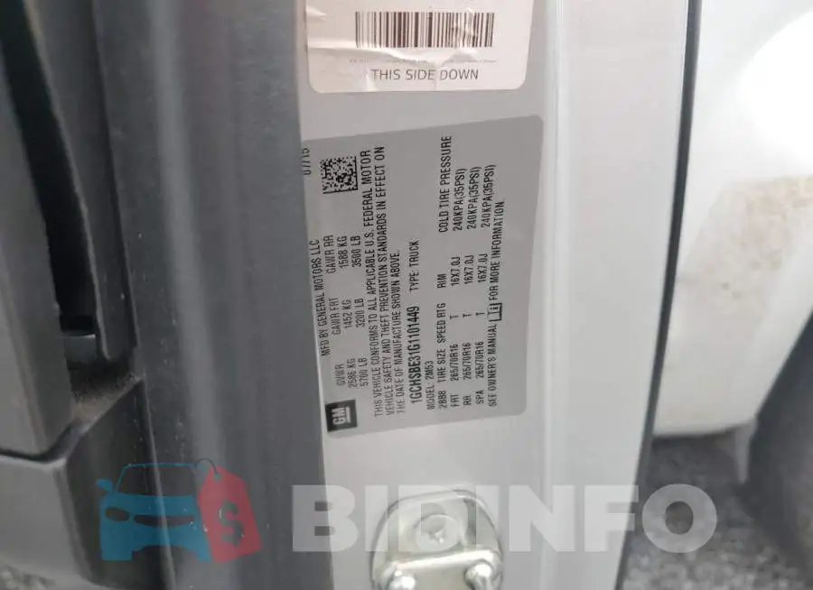 1GCHSBE31G1101449 Photo# 12