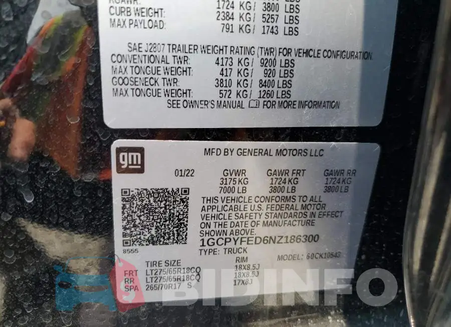 1GCPYFED6NZ186300 Photo# 12