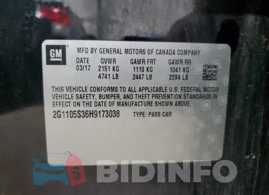 2G1105S36H9173038 Photo# 12