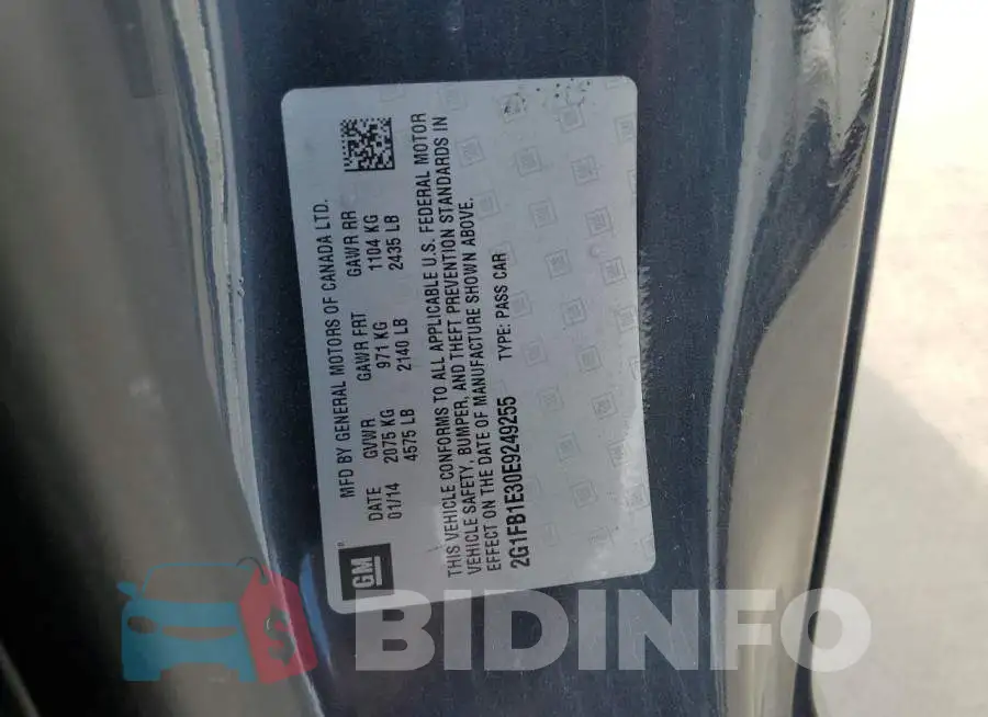 2G1FB1E30E9249255 Photo# 12
