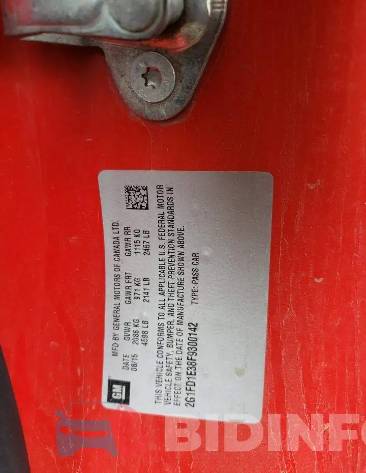 2G1FD1E38F9300142 Photo# 12
