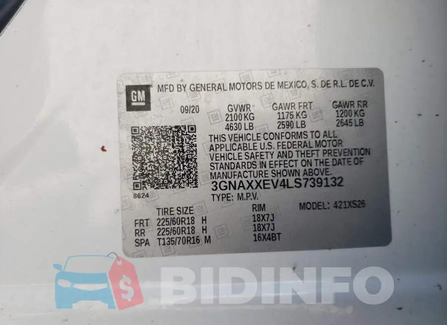 3GNAXXEV4LS739132 Photo# 14