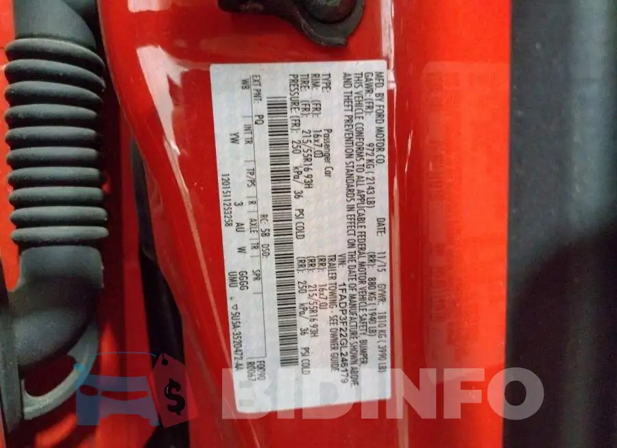 1FADP3F22GL246179 Photo# 12