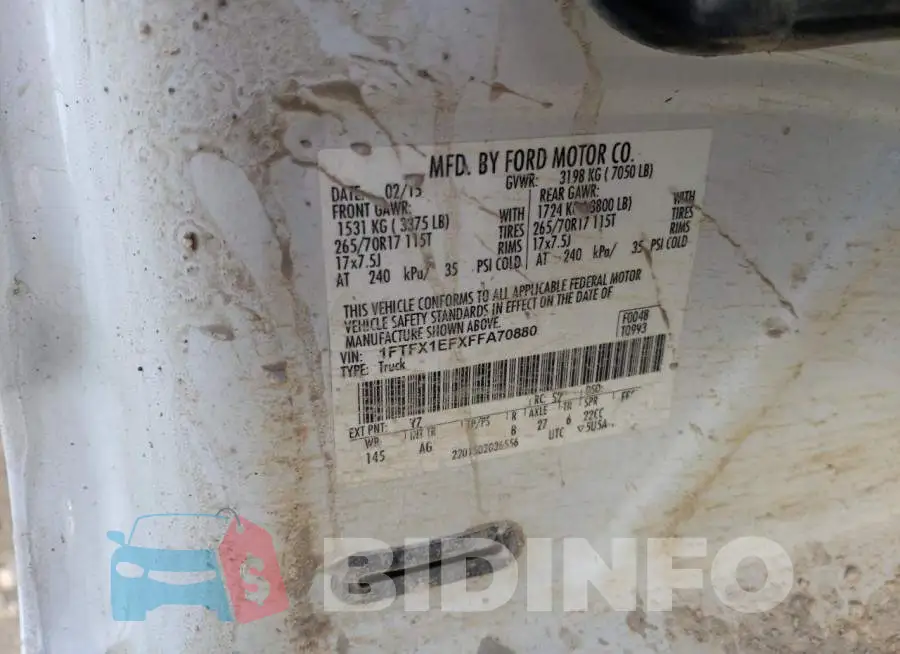 1FTFX1EFXFFA70880 Photo# 12