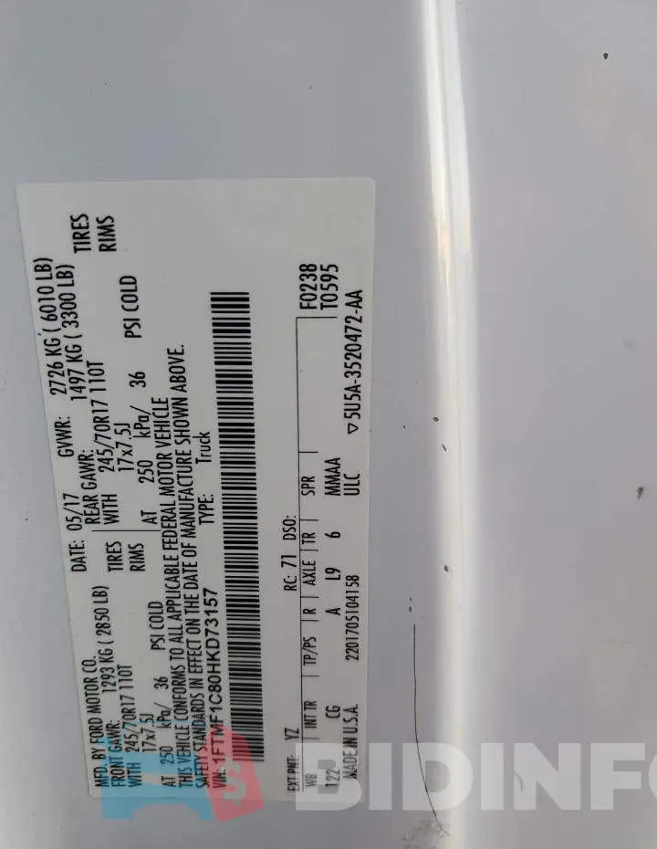 1FTMF1C80HKD73157 Photo# 12