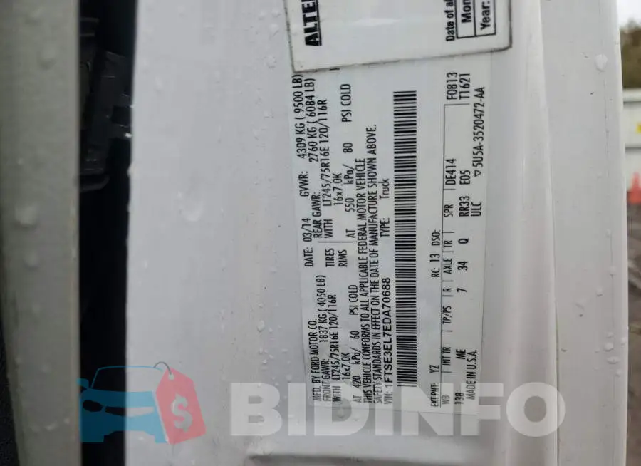 1FTSE3EL7EDA70688 Photo# 13