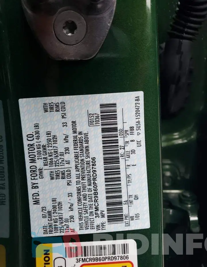 3FMCR9B60PRD97806 Photo# 13