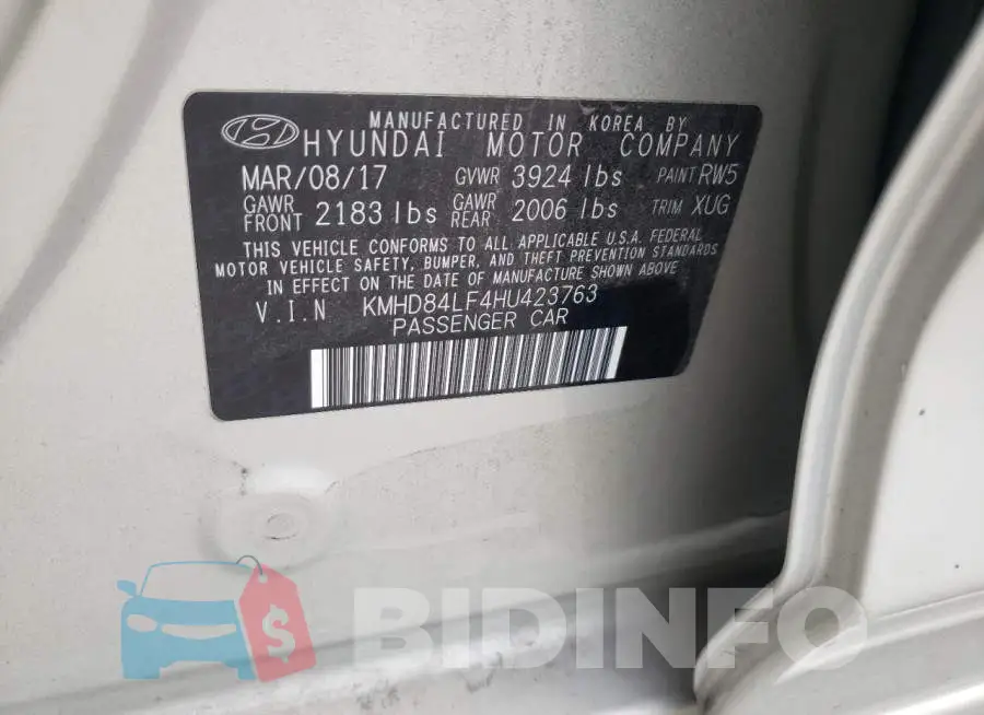 KMHD84LF4HU423763 Photo# 12
