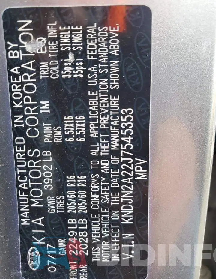 KNDJN2A22J7545353 Photo# 12