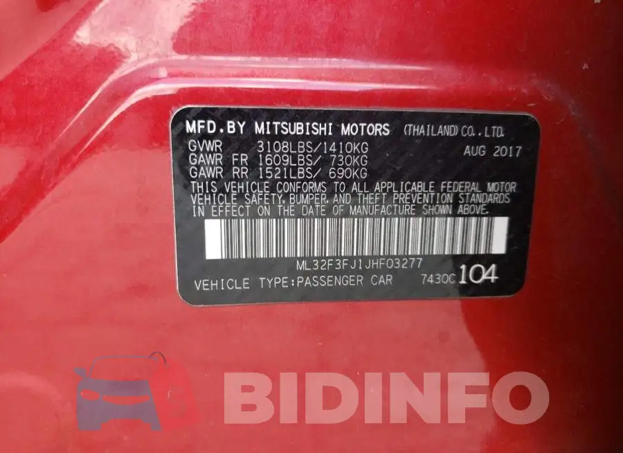 ML32F3FJ1JHF03277 Photo# 13