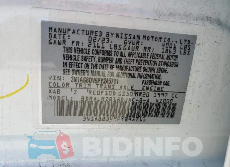 3N1AB8DV9PY245711 Photo# 12