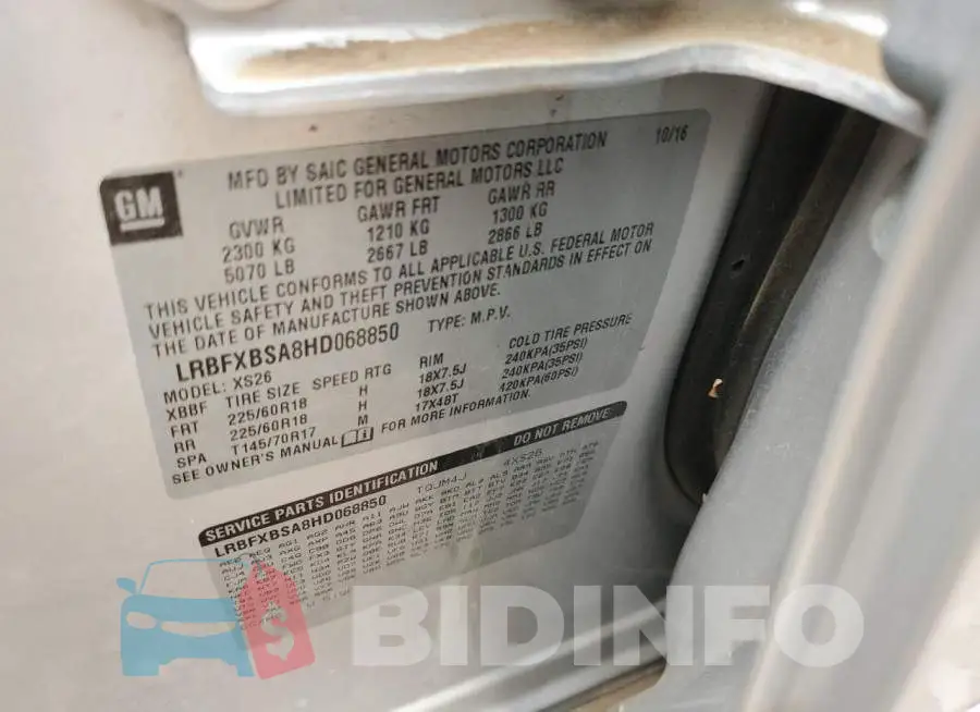 LRBFXBSA8HD068850 Photo# 12