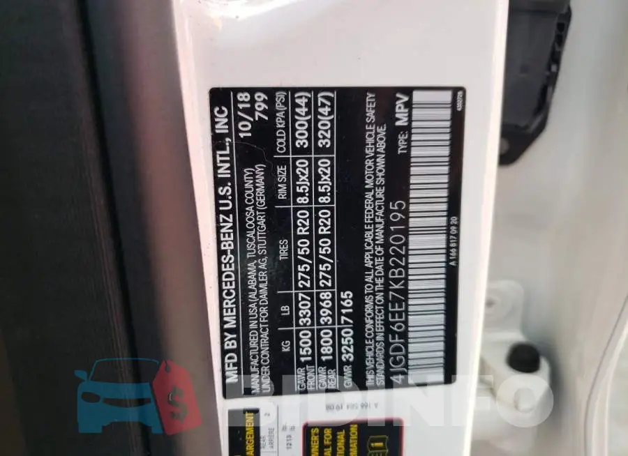 4JGDF6EE7KB220195 Photo# 13