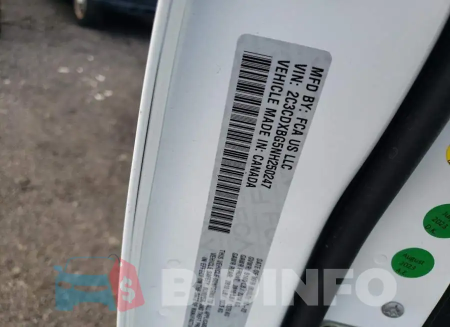 2C3CDXBG5NH250247 Photo# 13