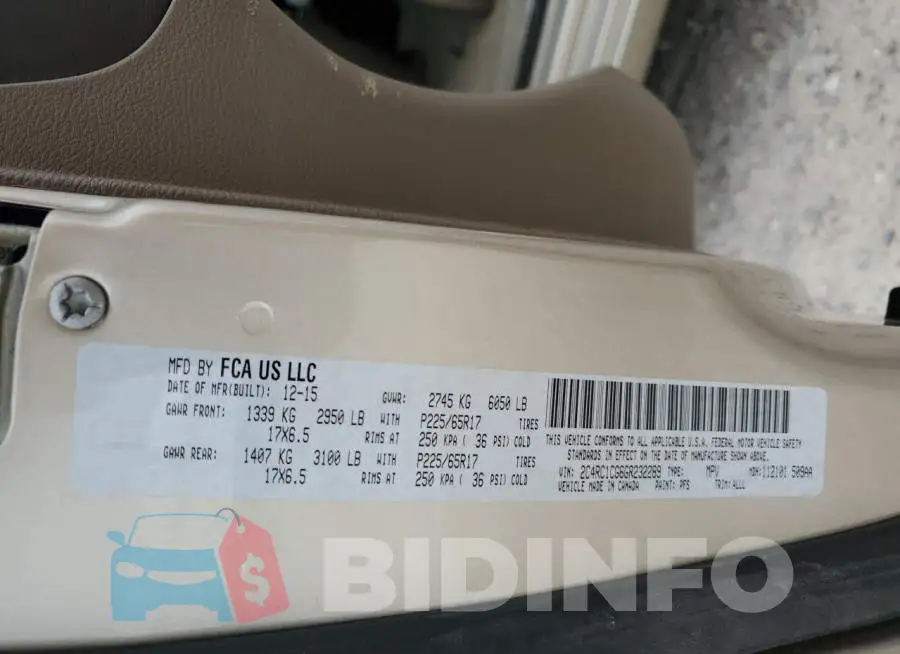 2C4RC1CG6GR232289 Photo# 14