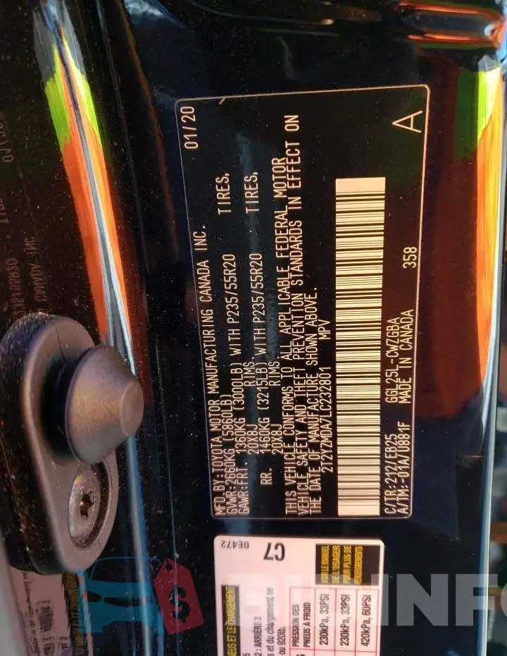 2T2YZMDA7LC232801 Photo# 12