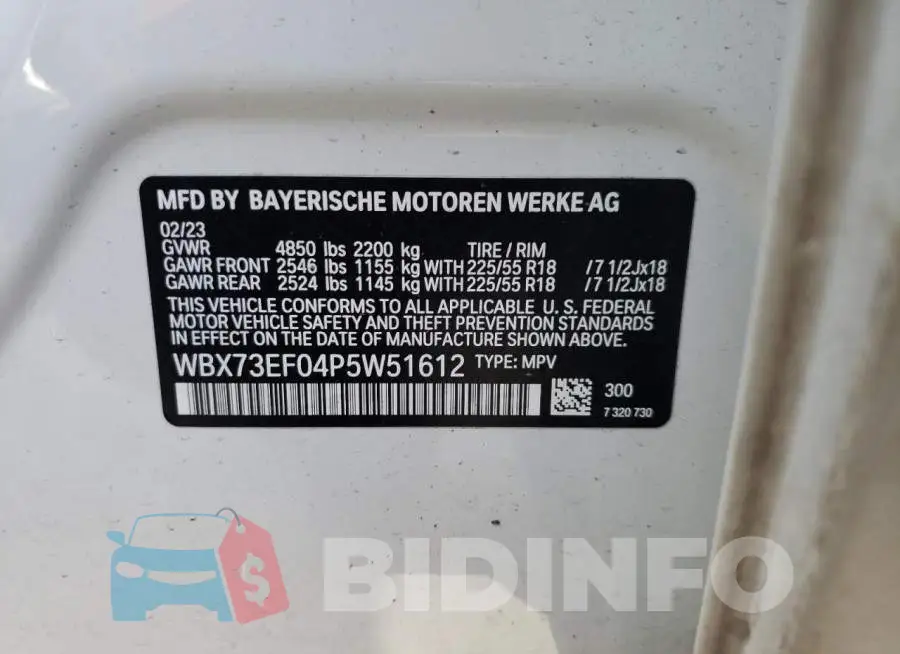 WBX73EF04P5W51612 Photo# 14