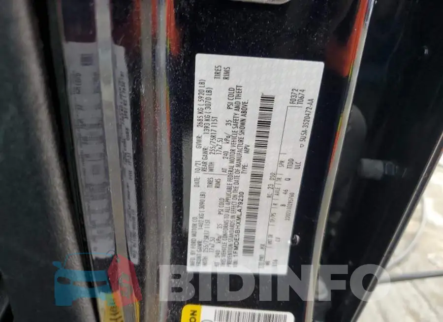 1FMDE5BHXMLA79230 Photo# 13