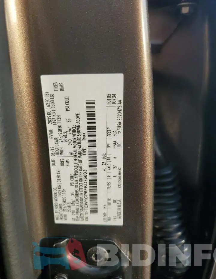 1FTEW1CP6FKD76833 Photo# 13