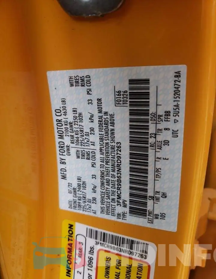 3FMCR9B63NRD97263 Photo# 12