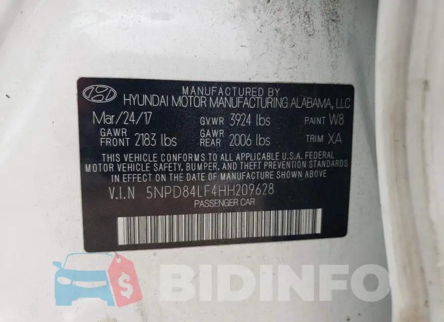 5NPD84LF4HH209628 Photo# 12