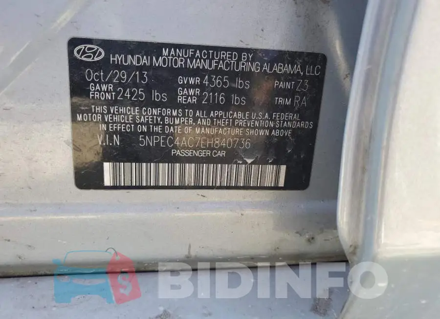 5NPEC4AC7EH840736 Photo# 12