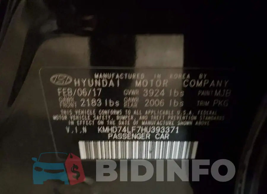 KMHD74LF7HU393371 Photo# 10