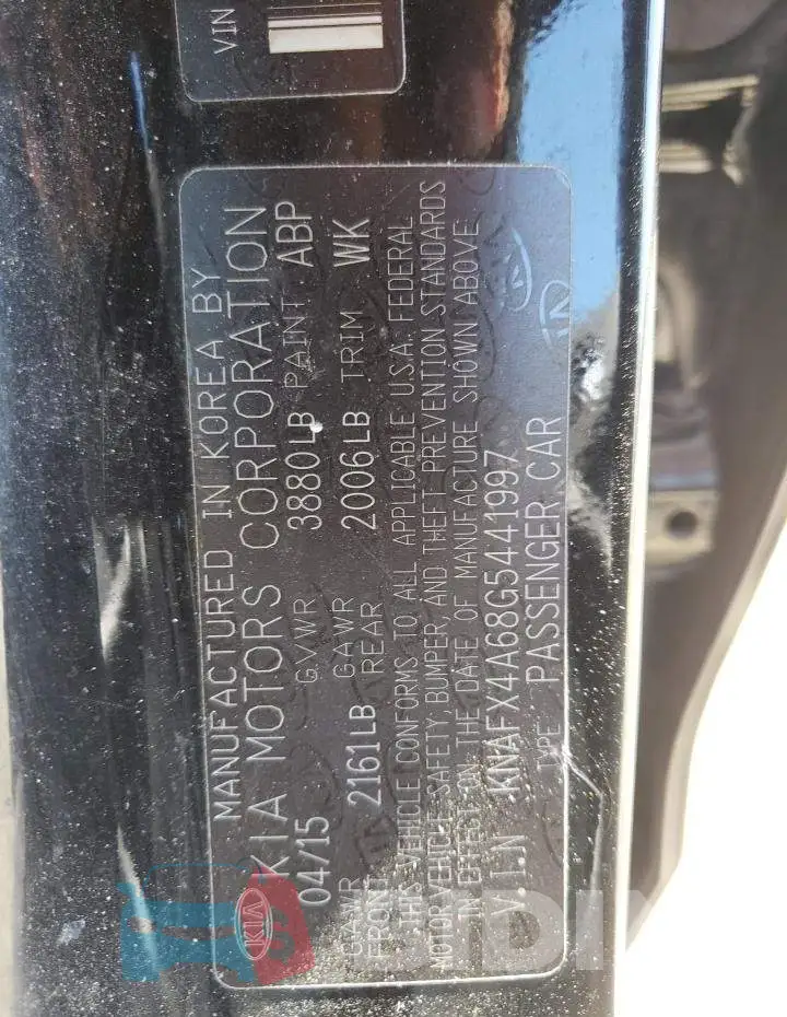 KNAFX4A68G5441997 Photo# 12