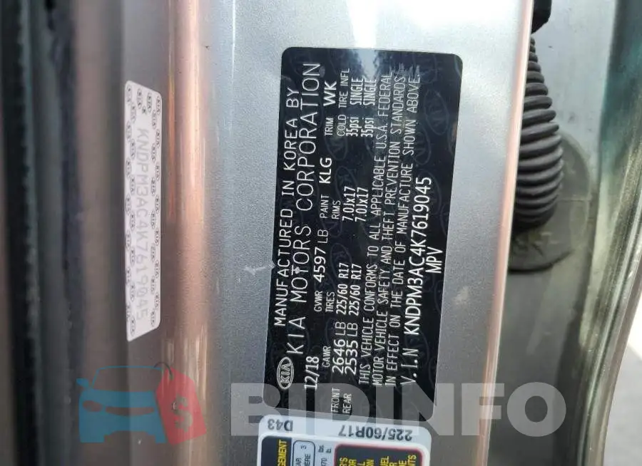 KNDPM3AC4K7619045 Photo# 13