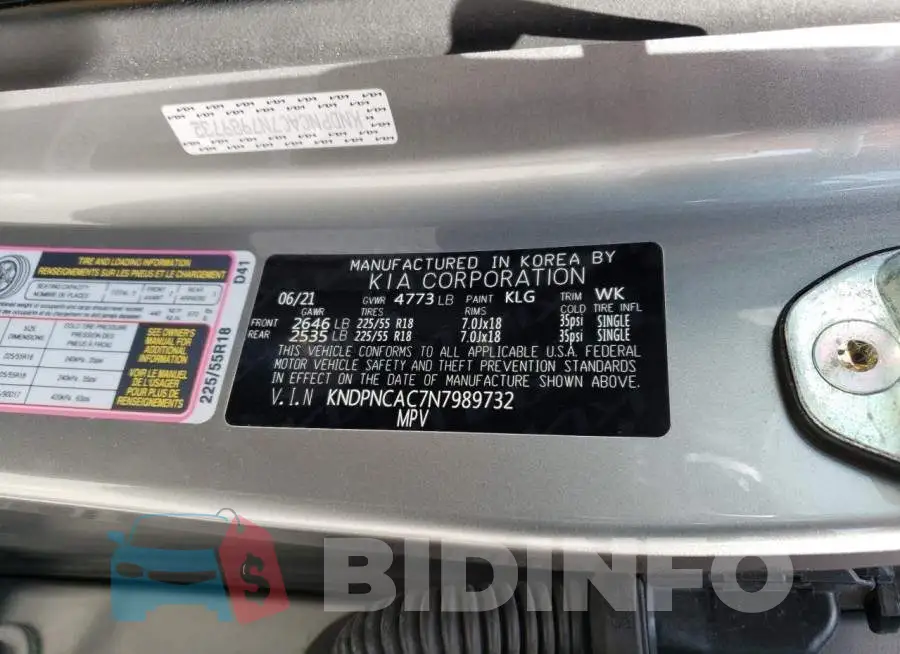 KNDPNCAC7N7989732 Photo# 13