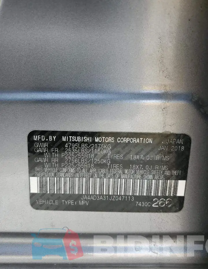 JA4AD3A31JZ047113 Photo# 13